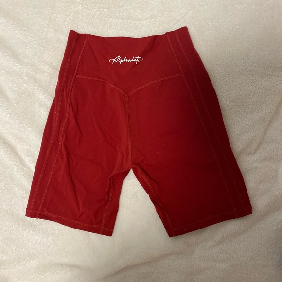 Alphalete Kinetic Biker Shorts - Red - Picture 1 of 2